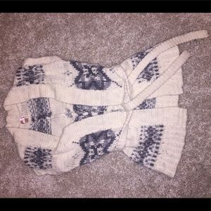 Sweater sleeveless cardigan